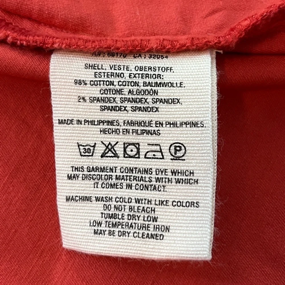 Anthropologie Orange Utility Jacket